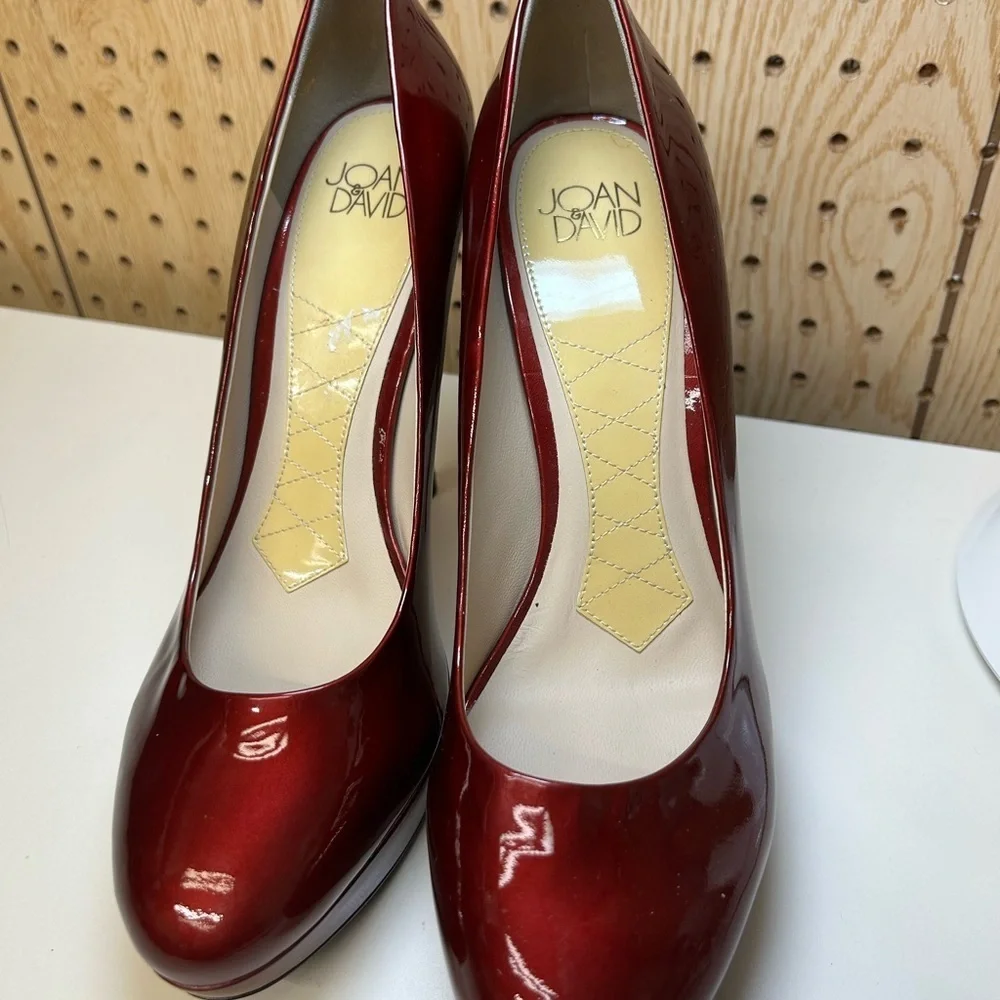 Joan & David Burgundy Stiletto Heels size 10M
